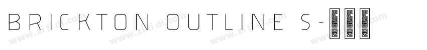Brickton Outline S字体转换